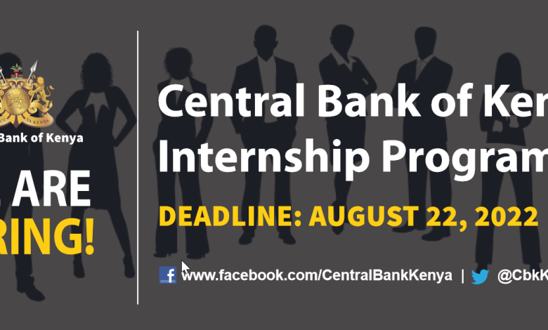 Central Bank of Kenya Internship Program 2022