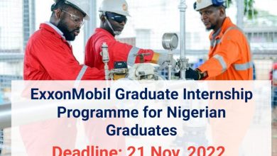 ExxonMobil Graduate Internship Programme for Nigerian Graduates